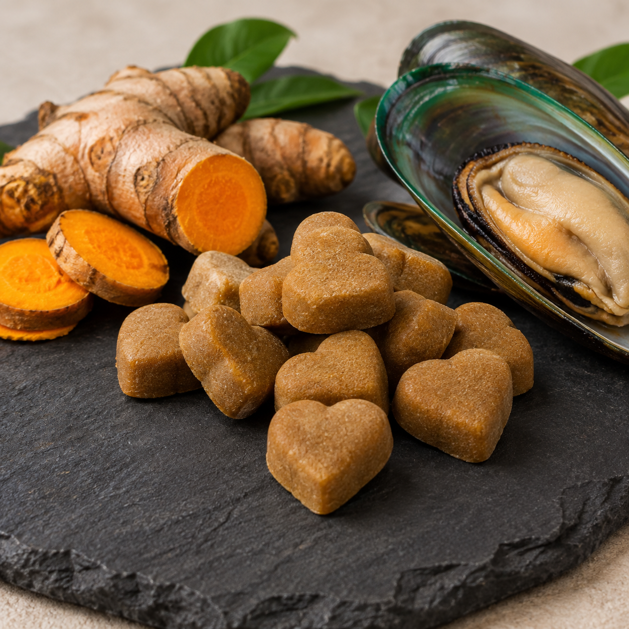Limberpaw chews with turmeric and green-lipped mussel
