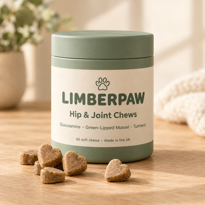 Limberpaw Hip & Joint Chews tub, 60 soft chews